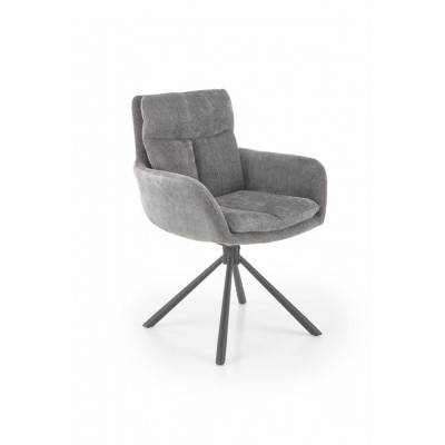 Стул HALMAR K495 серый/черный, поворотный